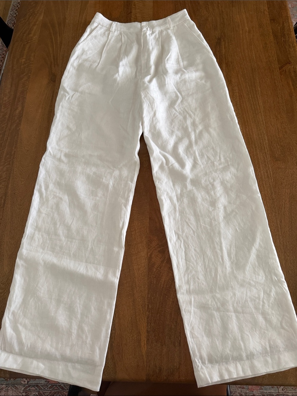 Reformation Linen Pant - White Size 4